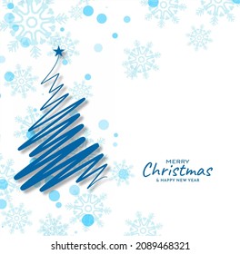 Merry Christmas festival beautiful celebration background design vector