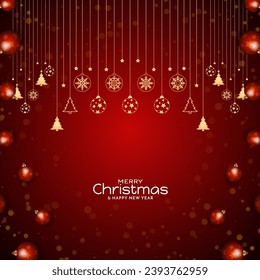 Merry Christmas festival beautiful elegant background design vector