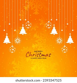 Merry Christmas festival decorative elegant background vector