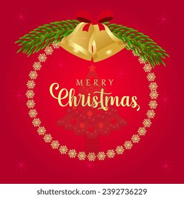 Merry Christmas festival Hand drawn illustration creative design, card vector