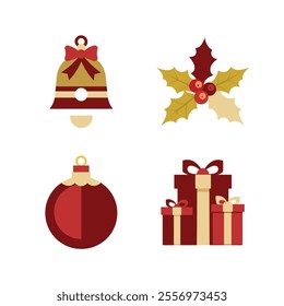 Merry Christmas festival vector elements art illustration bundle
