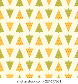 Merry Christmas festive background. Vector Christmas tree. Stylish christmas tree pattern. 