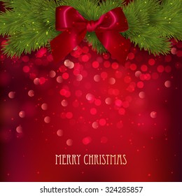 Merry Christmas festive background. Vector illustration