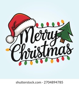 Merry Christmas Festive Vector Design