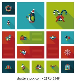 Merry Christmas flat app ui background,eps10