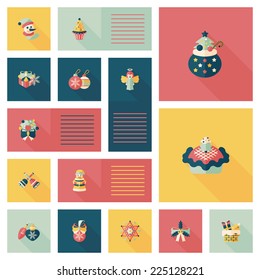 Merry Christmas flat app ui background,eps10