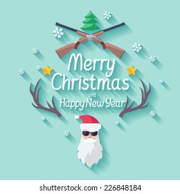 Feliz Natal. Design plano.