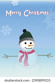 Fröhliche Weihnachtsmärchen mit stylisierter Illustration. Weihnachtskartendesign.