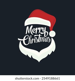 Merry Christmas flat vector design