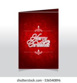 Merry Christmas flyer template abstract background