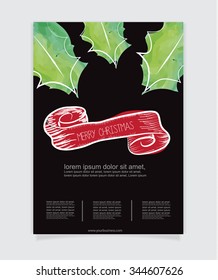 Merry Christmas Flyer. vector