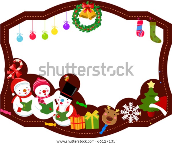 Merry Christmas Frame Stock Vector (Royalty Free) 66127135