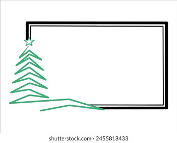 Merry Christmas Frame Background Illustration