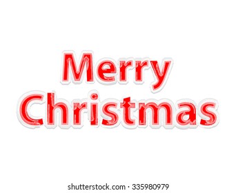 Merry Christmas Frozen Text Background Typography