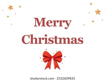 Merry Christmas Georgia Pro Text with Red Ribbon, Festive Holiday Greeting, Elegant Typography Design, Cheerful Seasonal Message, Decorative Ribbon Element, Perfect for Holiday Cards and Decorations.