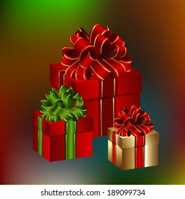 Merry Christmas gift box