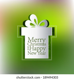 Merry Christmas gift box