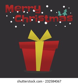 merry christmas, gift box