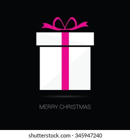 merry christmas gift box vector in colorful