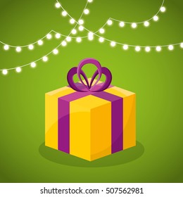 merry christmas gift box vector illustration design
