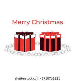 Diseño de cajas de regalo de feliz Navidad
