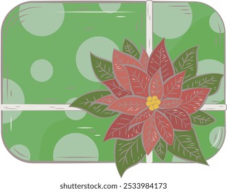 Merry Christmas Gift Illustration Design Graphic Element