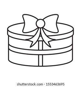 merry christmas gift present icon vector illustration design
