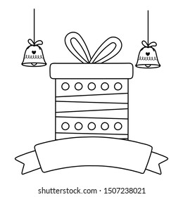 Merry christmas gift vector design