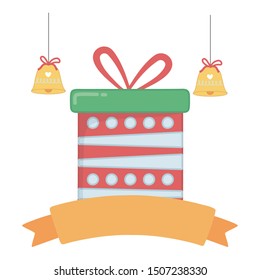 Merry christmas gift vector design