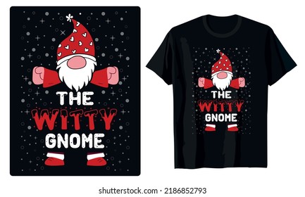 Merry Christmas Gnomes T Shirt Design