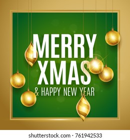 Merry Christmas gold
