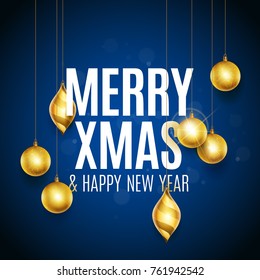 Merry Christmas gold