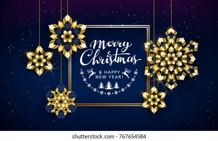 Merry Christmas gold