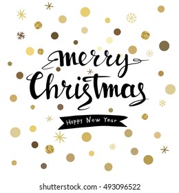 Similar Images, Stock Photos &amp; Vectors of Merry Christmas black hand lettering inscription. Xmas