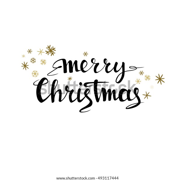 Merry Christmas Gold Design Greeting Card Stock Vector (Royalty Free ...