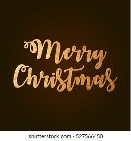 Merry Christmas. gold sign