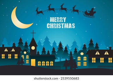 Merry christmas gradient background eps vector file design 