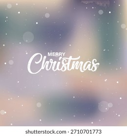 Merry Christmas And Gradient Background Vector Design.