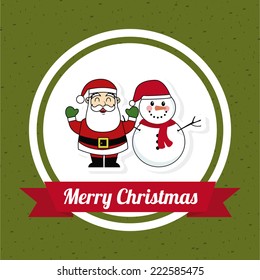 merry christmas graphic design , vector illustration