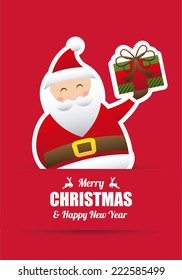 merry christmas graphic design , vector illustration