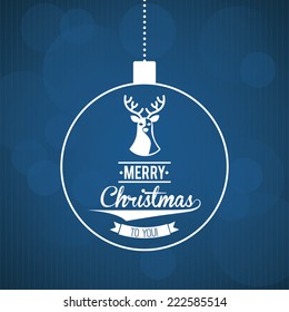 merry christmas graphic design , vector illustration