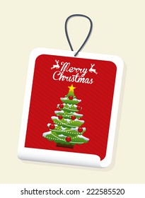 merry christmas graphic design , vector illustration