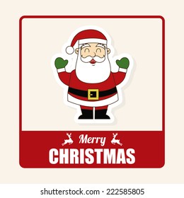 merry christmas graphic design , vector illustration