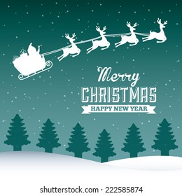 diseño gráfico de navidad , ilustración vectorial