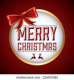 merry christmas graphic design , vector illustration