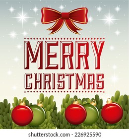 merry christmas graphic design , vector illustration