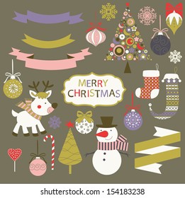 Merry Christmas graphic set