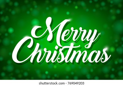 Merry Christmas Green