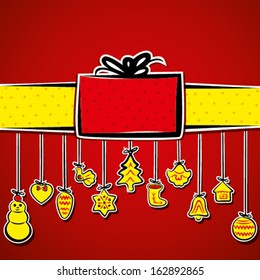 merry christmas greeting background vector