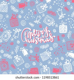 Merry Christmas greeting card.